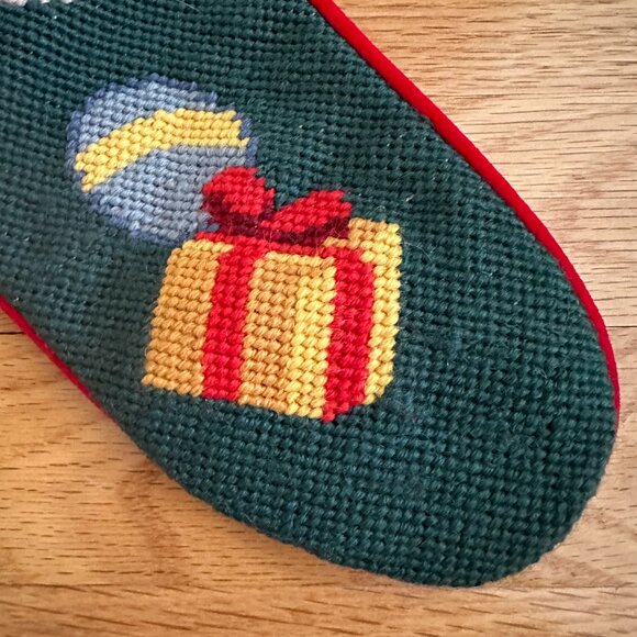 Vintage Imperial Elegance Wool Needlepoint Santa Clause Christmas Stocking - Picture 2 of 14